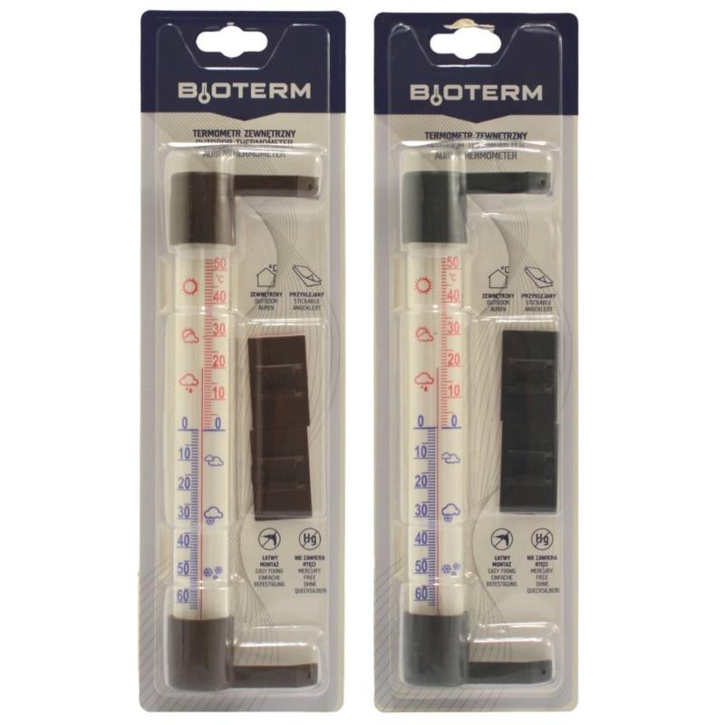 Termometr zaokienny 230/26mm przyklejany